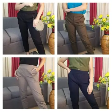 High Waist Plicated Detail Pants With Side Pockets and Belt Holes Trouser  Pants 19A0054