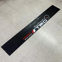 สติ๊กเกอร์บังแดดติดหน้ารถ TOYOTA คำว่า TRD แบบที่ 4 เป็นงานตัดคอม ( ขนาด 20 x 140 cm ) ราคาต่อแผ่น