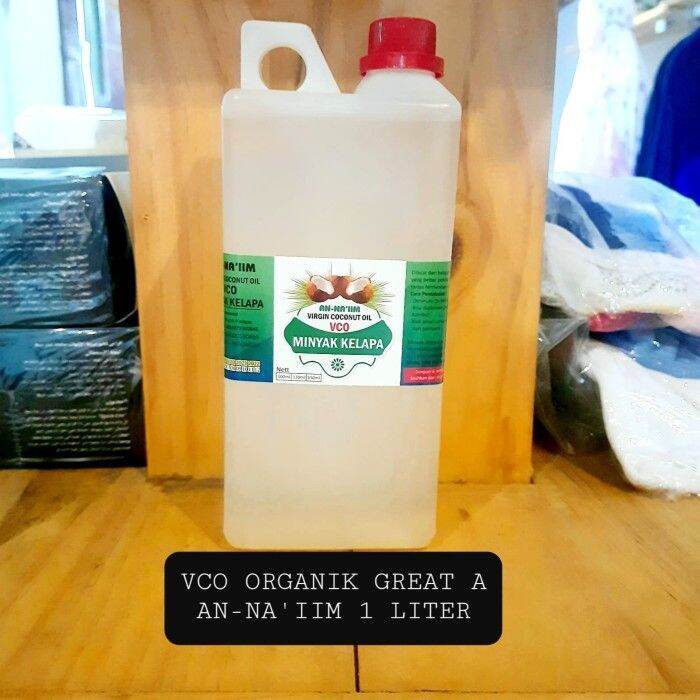 DIET KETO VCO ORGANIK GREAT A 1 LITER ,VIRGIN COCONUT OIL / MINYAK