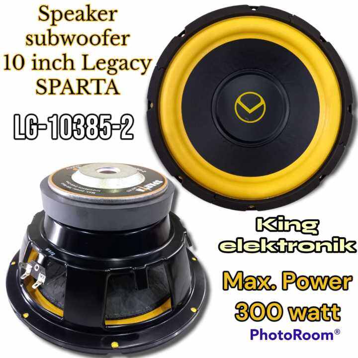 SPEAKER SUBWOOFER 10 INCH LEGACY SPARTA LG103852 DOUBLE COIL (HARGA