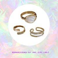 Romance Rings แหวน3ชิ้น สุดเก๋ปรับไซต์ได้