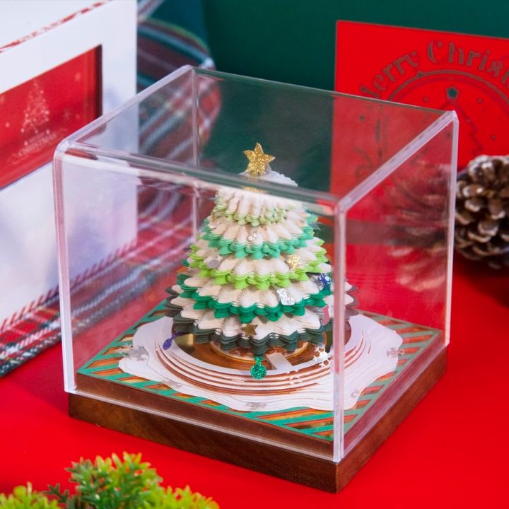 2024 Calendar New English Version 3D Panoramic Christmas Tree Paper