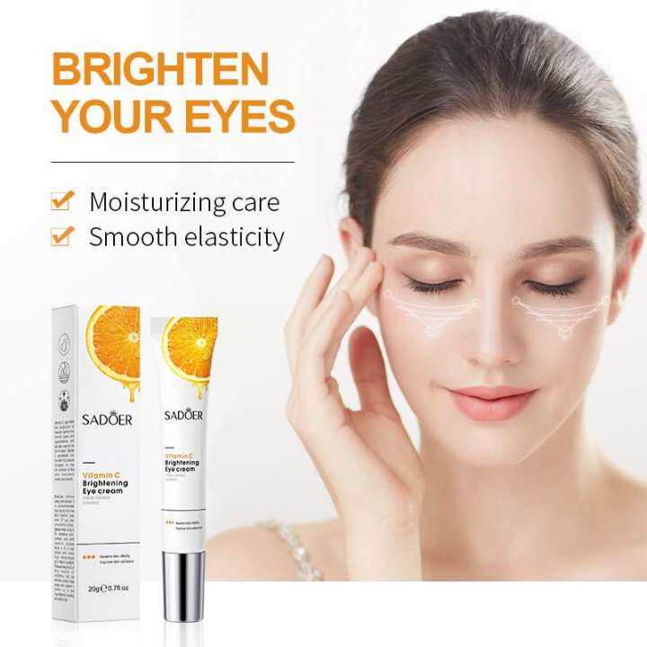 Sadoer Vitamin C Brightening Eye Cream Krim Mata Panda Vitamin C