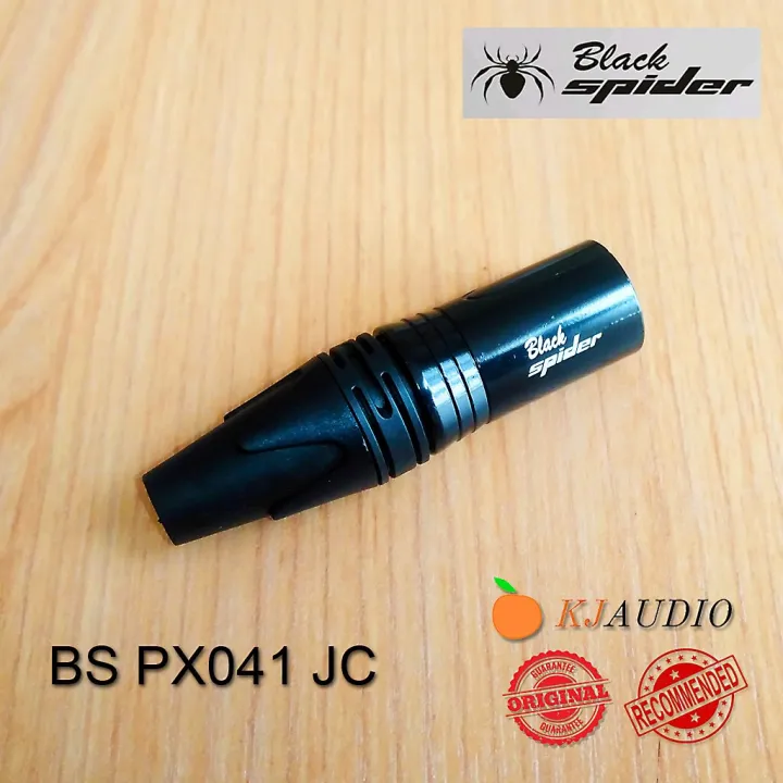 Jack Canon Xlr Male Or Female Black Spider Gold Plated Lazada Indonesia