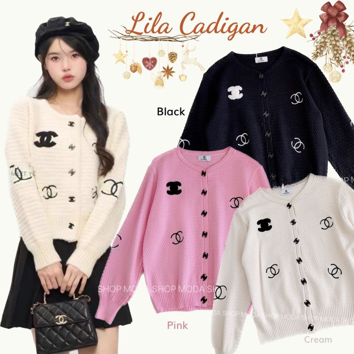 moda-shop-lila-cadigan-เสื้อไหมพรมคาดิแกนแขนยาวแฟชั่นผู้หญิงสไตล์เกาหลี