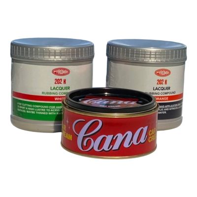 ชุดแก้ปัญหาสีรถยนต์  ประกอบด้วย cana car cream ขัดเงา ขัดหยาบ ขัดละเอียด