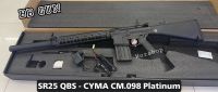 ปืนบีบีกัน รุ่น SR25 QBS - CYMA CM.098 Platinum บอดี้โลหะ พร้อมแบตเตอรี่ ที่ชาร์จ  มือ1 เก็บปลายทางได้