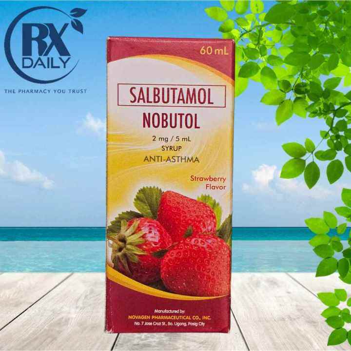 Salbutamol Nobutol 2mg 5ml Syrup 60ml Lazada Ph