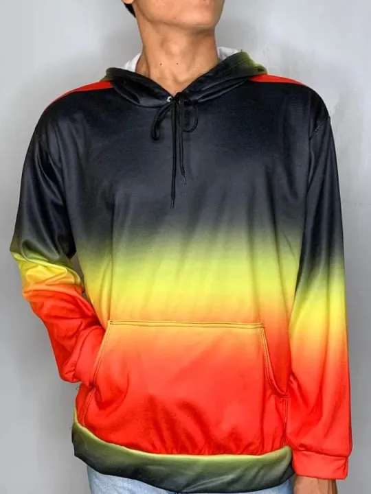 tri color nike hoodie