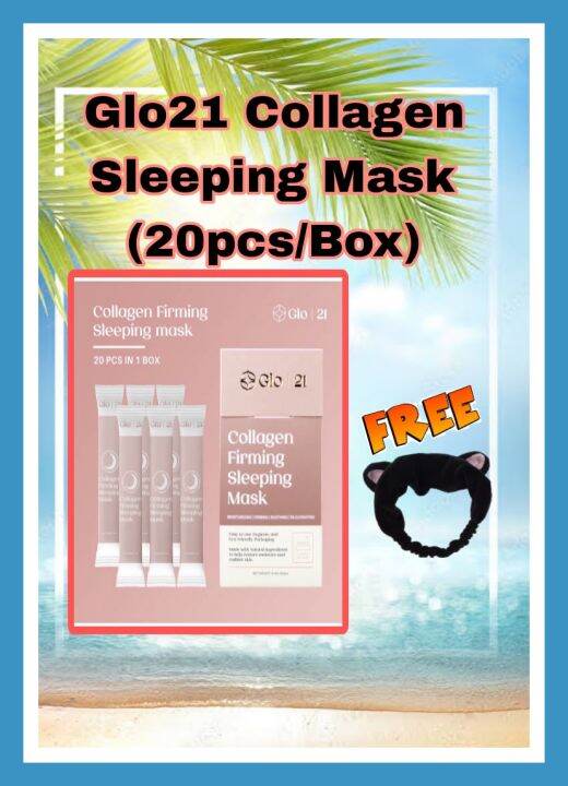 GLO 21 Collagen Firming Sleeping Mask with Freebies Lazada PH
