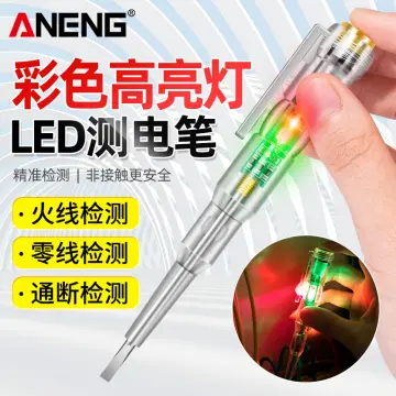 Intelligent Waterproof Voltage Tester Pen Power Voltage Detector Electricity  Detector Test Pencil With High Brightness Led Light Electrical Indicator  Tool With Screwdriver 