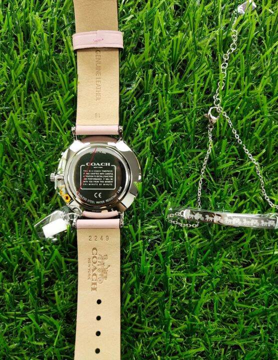 ประกันศูนย์ไทย-coach-perry-fashion-simple-womens-watch-cover-silver-x-pink-co14000074-ขนาดหน้าปัด-36-mm