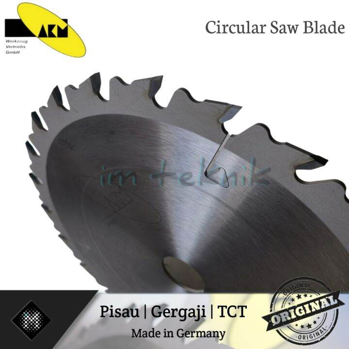 Mata Gergaji Belah Kayu Inch Akm Tct Circular Original Mm Lazada Indonesia