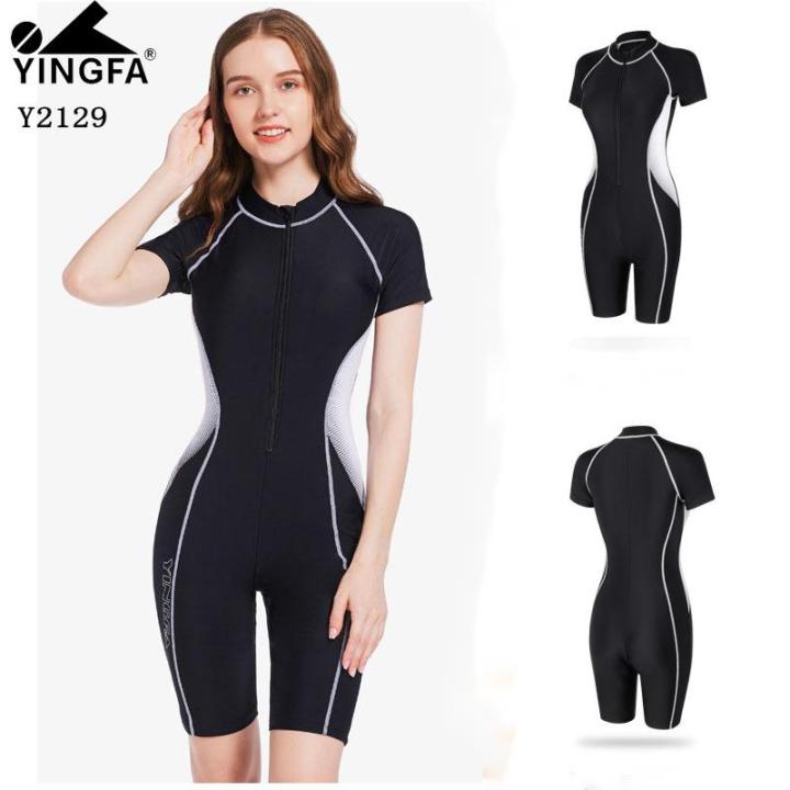 Yingfa Swimwear Legsuit Women Professional Training Swimsuits Short