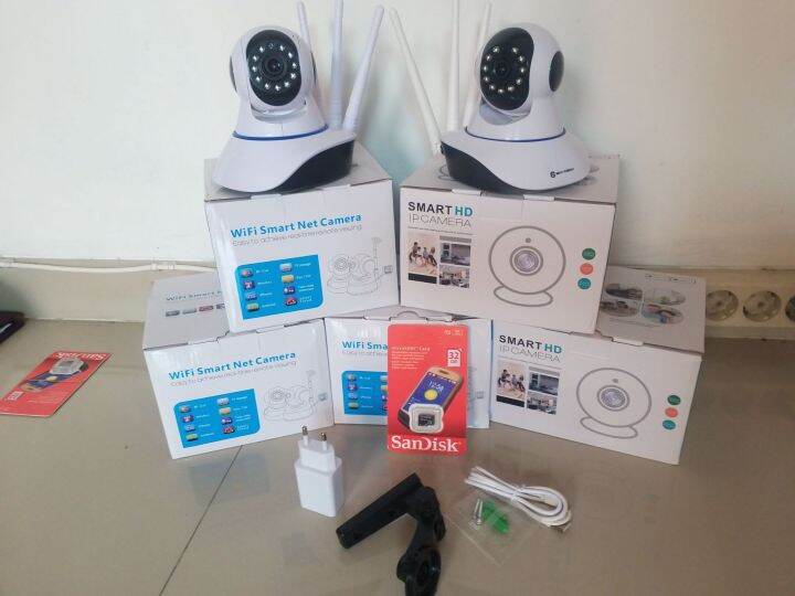 cctv wifi IP cam v380 bonus sd card Lazada Indonesia