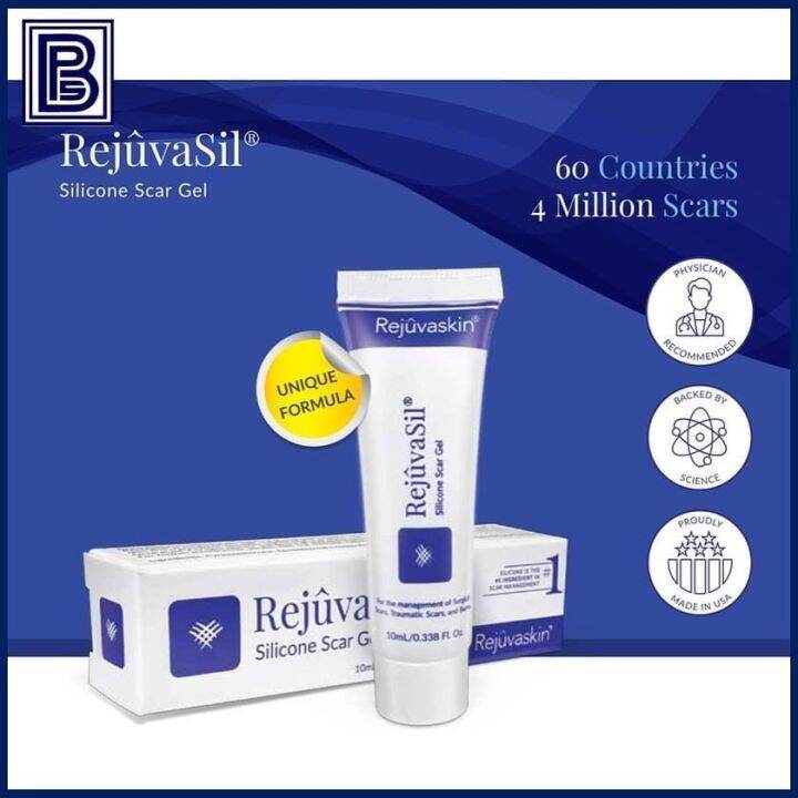 Rejuvasil Silicon Scar Gel 10ml - Reduce Itch & Scar [Exp12/24] | Lazada