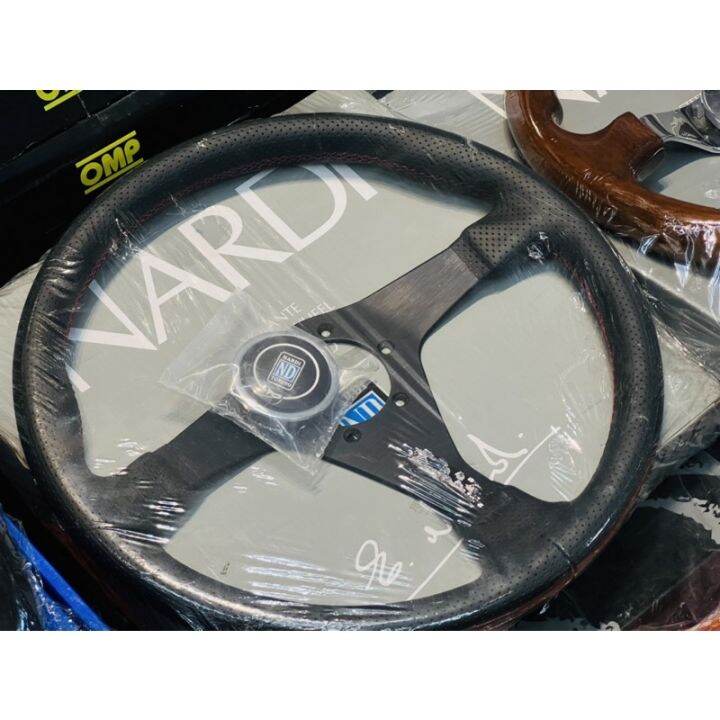 พวงมาลัย NARDI GARA 3 แท้ หนังรู ด้ายแดง แท้ มือสอง Lazada.co.th