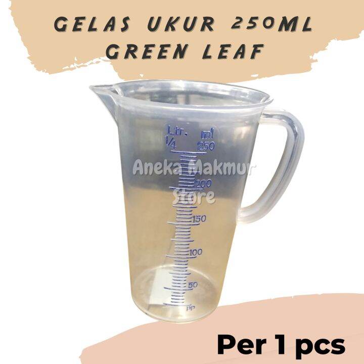 Gelas Ukur 250ml Green Leafgelas Takar 250 Ml Lazada Indonesia 7683