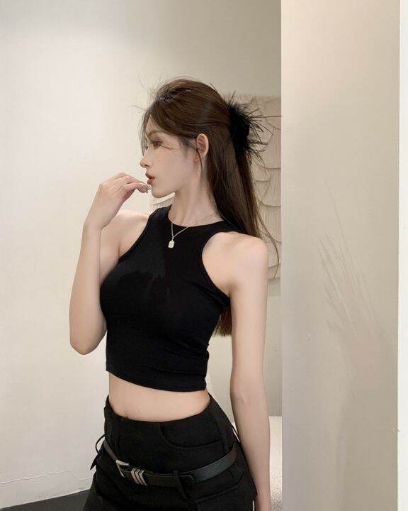 avafashion-เสื้อกล้ามครอป-ทรงเบสิค-croptop-เสื้อสายฝอ-เสื้อกล้ามเบสิค-มี7สี