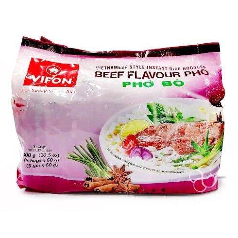 Vifon Pho Bo Beef Pouch Noodle 60g x 5 | Lazada PH