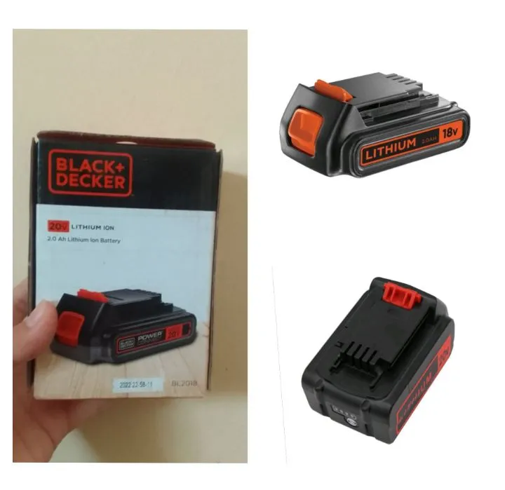 BL2018-B1 Black + Decker 18V 2.0AH Lithium-ion Battery | Lazada Indonesia