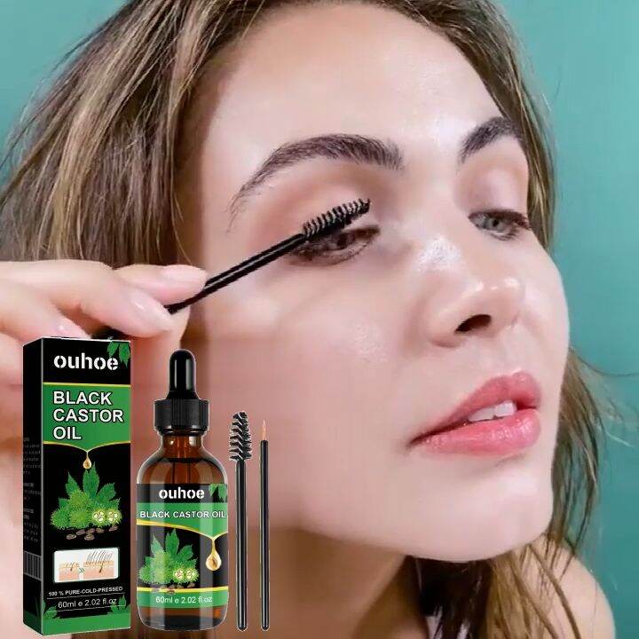 Ouhoe Black Castor Oil, Organic Castor Oil, Cold Black Castor Oil