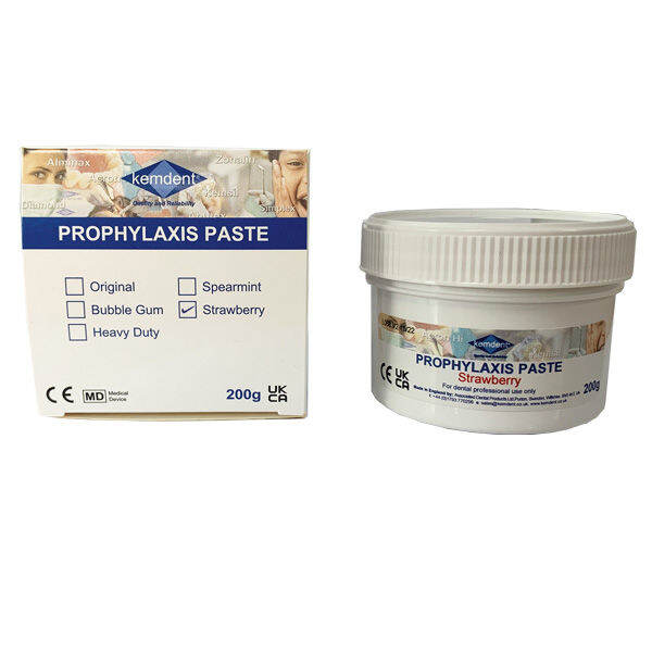 KEMDENT PROPHYLAXIS PASTE 200GM (STRAWBERRY) Lazada