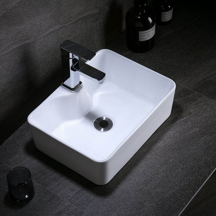 Square Table Basin Wash Basin Household Bathroom Balcony Inter-Platform ...