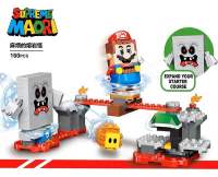 Lego building blocks Super Mario 71364 troublesome lava monster children assembled Mario toys 60017