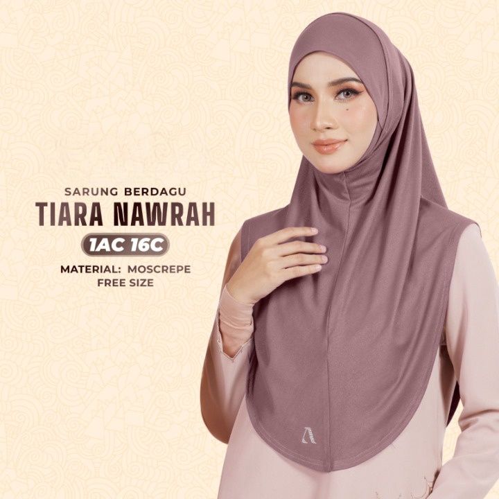 Tudung Sarung Berdagu Tiara Nawrah Plain Ariani Vietnam | Lazada