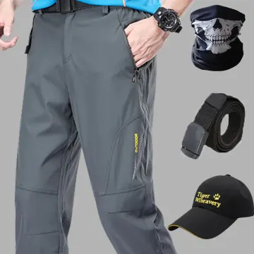 Autumn Winter Men Outdoor Pants Plus Size Fleece Warm Waterproof Windproof  Breathable Trousers Sports Hiking Cargo Pants Men 6xl