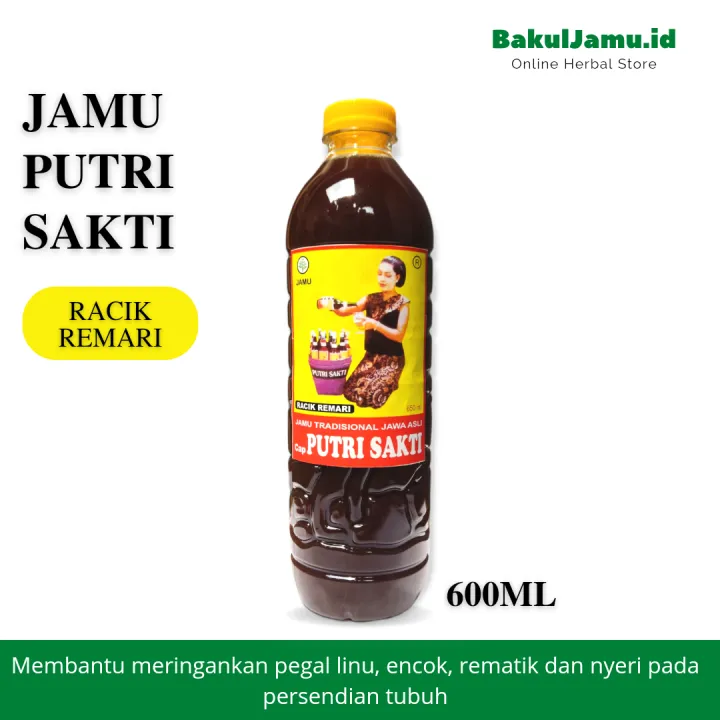 Jamu Putri Sakti Racik Remari Jamu Tradisional Jawa Asli Pegal Linu Rematik Nyeri Sendi Lazada