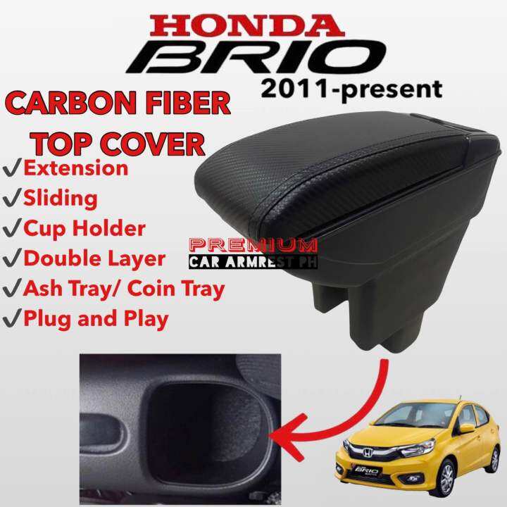 Honda Brio Carbon Fiber Top Cover Armrest Lazada PH