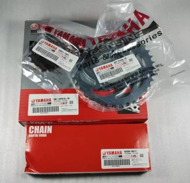 GEAR SET ASSY ORIGINAL YAMAHA NEW JUPITER MX 135/ CHAIN & SPROCKET KIT