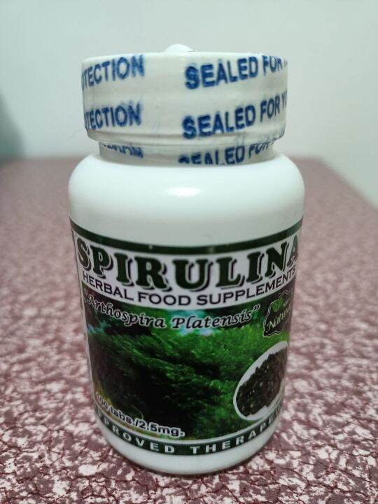 SPIRULINA HERBAL FOOD SUPPLEMENT (ORIGINAL 100 TABLETS )2.5mg Lazada PH