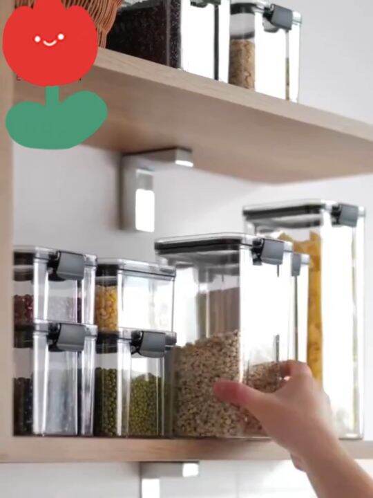 Ready Store Food Storage Airtight Container Plastic Transparent Sealed
