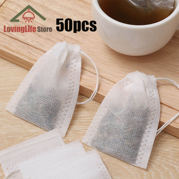 50pcs Disposable Non Woven Soup Mix Filter Bag Tea Bag Filter Uncang ...