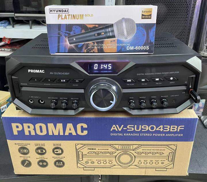 amplifier AVSU9043BF 400W PMPO FREE MIC PROMAC BRAND Lazada PH