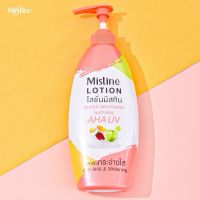 โลชั่นมิสทินซุปเปอร์ไวท์เทนนิ่งAHA Mistine Super Whitening Natural AHA UV Lotion 400 ml