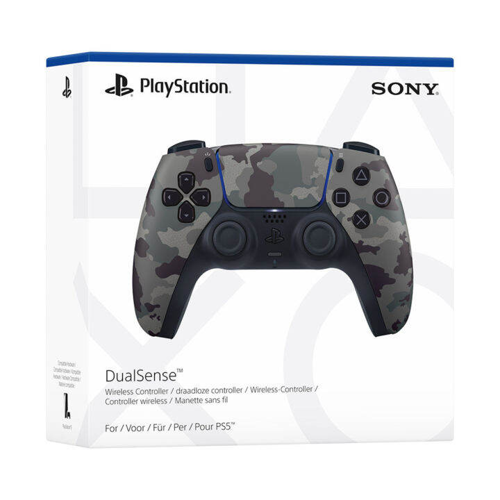 PS5 DualSense™ Wireless Controller (Grey Camouflage) with Sony Malaysia