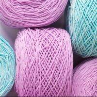 เชือกฟอก 4ply เส้นนิ่ม (เซตที่1 สี 01-22) 10011 มีสินค้าพร้อมส่งค่ะ