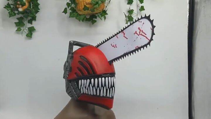 Chainsaw Man Denji Mask Cosplay Latex Masks Helmet Masquerade