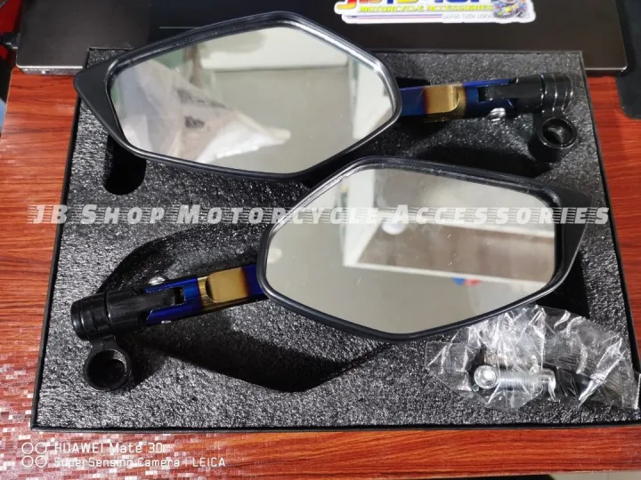 2 TONE SIDE MIRROR SHORT STEM (UNIVERSAL) Lazada PH