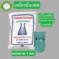 เหล็กซัลเฟต เฟอรัสซัลเฟต Ferous Sulfate Heptahydrate แก้ใบเหลือง บรรจุ 1 กิโลกรัม