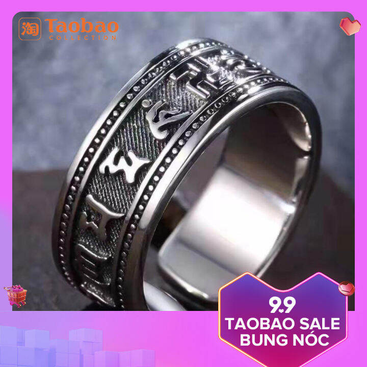 NHẪN BẠC NAM CHROME HEART TRƠN - Viễn Chí Bảo