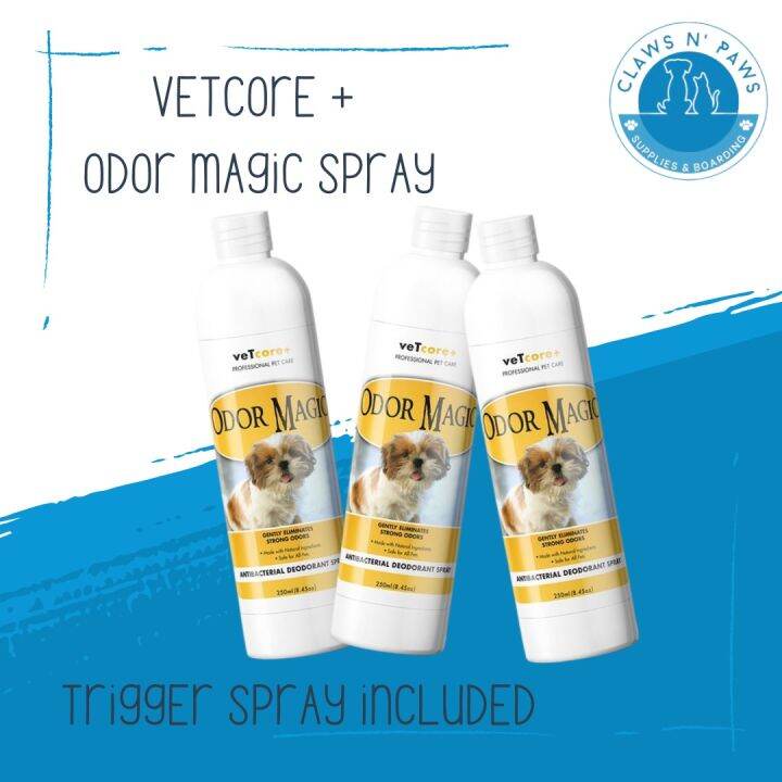 VetCore+ Odor Magic 250ml (Antibacterial Dog Deodorant Spray) Lazada PH