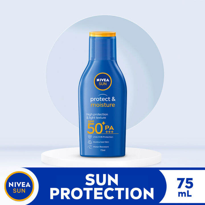 NIVEA Sun Protect & Moisture Lotion with SPF 50, 75ml | Lazada PH