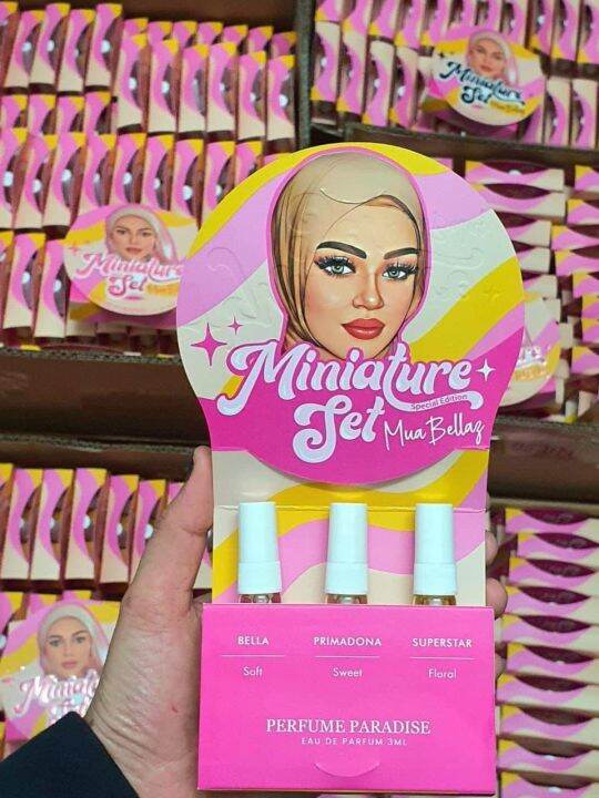 PERFUME MINIATURE SET BY MUA BELLAZ Lazada