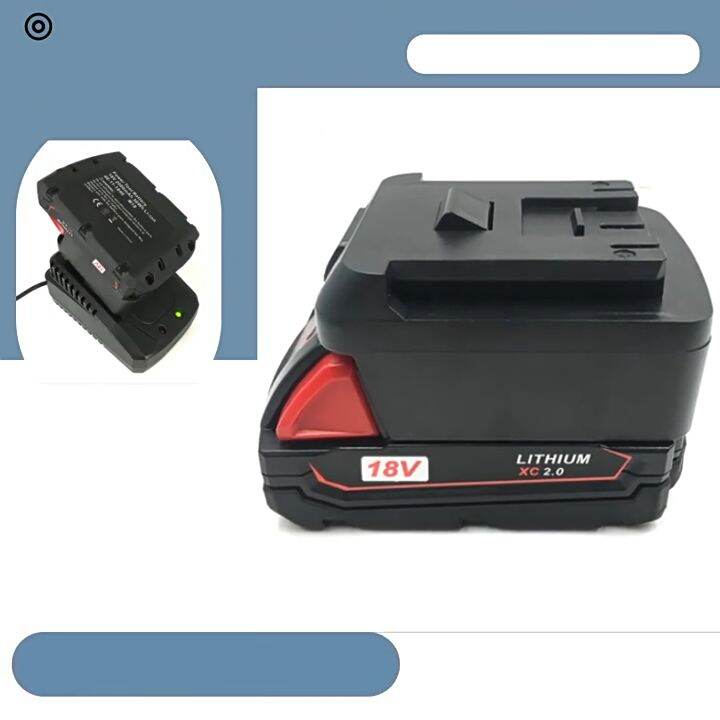 Battery Adapter With Charging Function Compatible For Dewalt 20v Liion