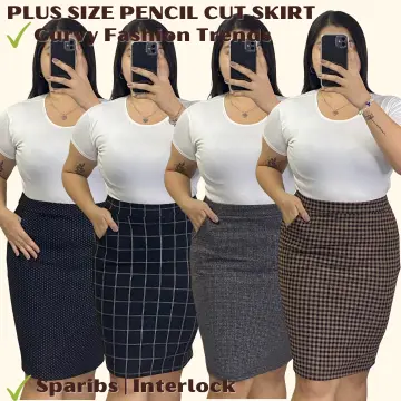 Buy Plus Size Pencil Cut Skirt online Lazada .ph